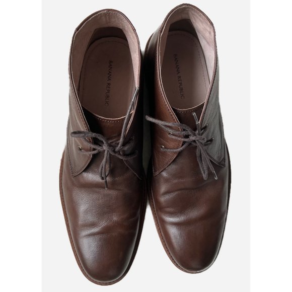 Banana Republic Leather Chukka Boot, Brown, Size 12 - Picture 4 of 12